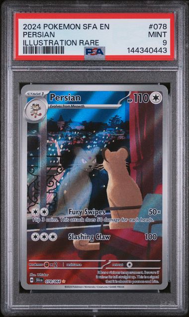 2024 Pokemon SFA EN - Shrouded Fable #078 Persian Illustration Rare PSA 9