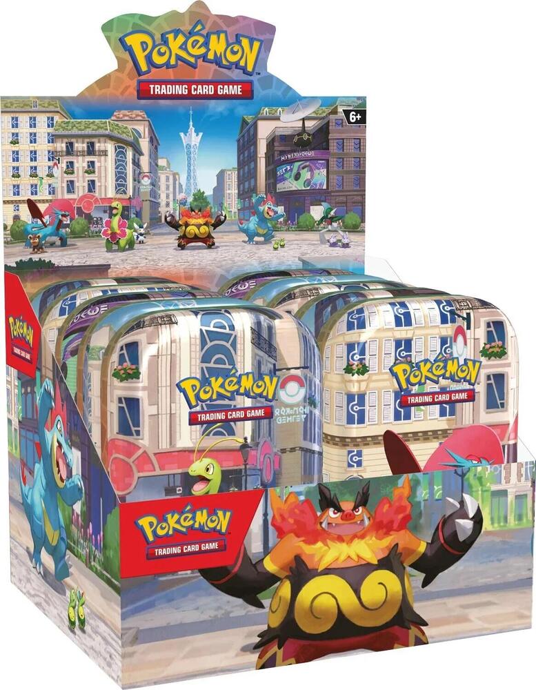 Pokémon TCG - Mega Evolution - Lumiose City Mini Tins Display