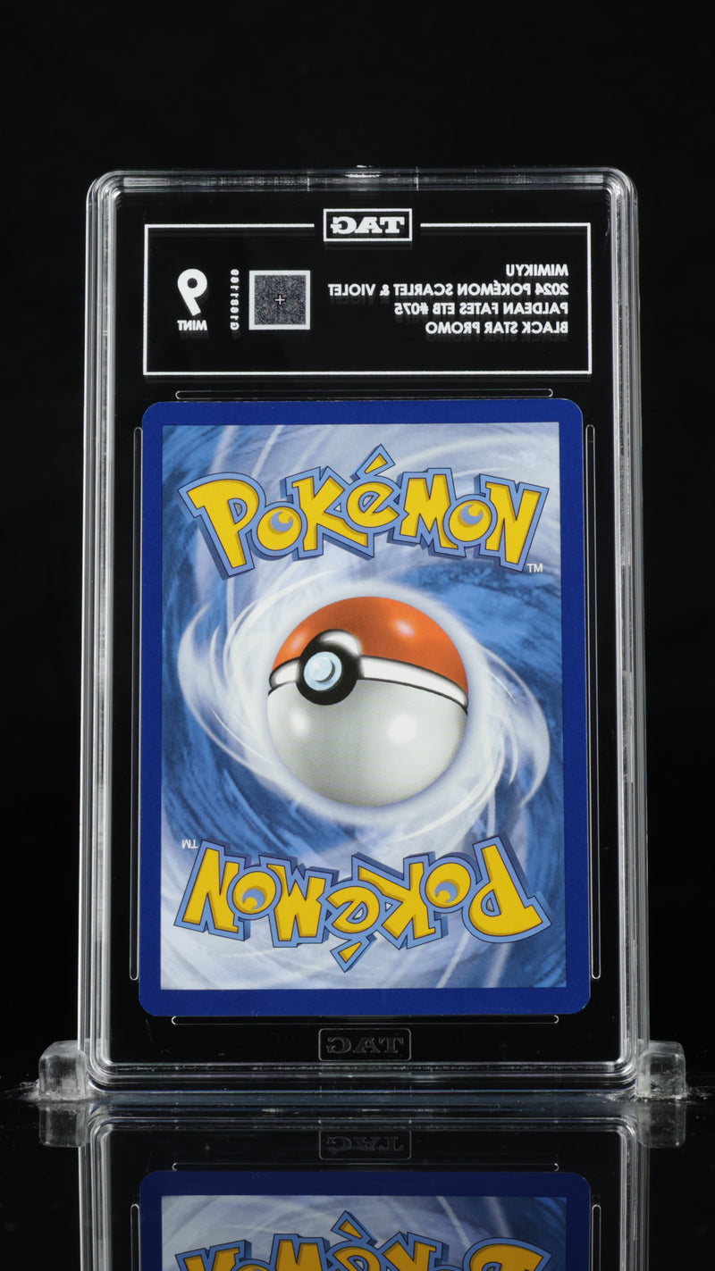 2024 Pokémon SVP EN-SV Black Star Promo #075 Mimikyu Paldean Fates ETB TAG 9