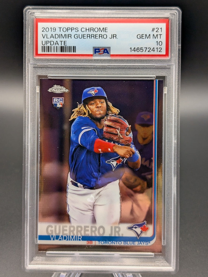 2019 Topps Chrome Update #21 Vladimir Guerrero Jr. RC PSA 10 Gem Mint
