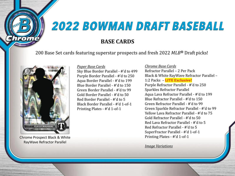 2022 Bowman Draft Baseball LITE Pack