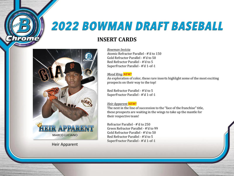 2022 Bowman Draft Baseball LITE Pack