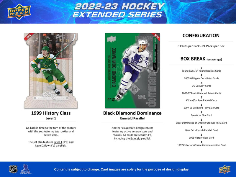 2022/23 Upper Deck Extended Series Hockey Hobby Box