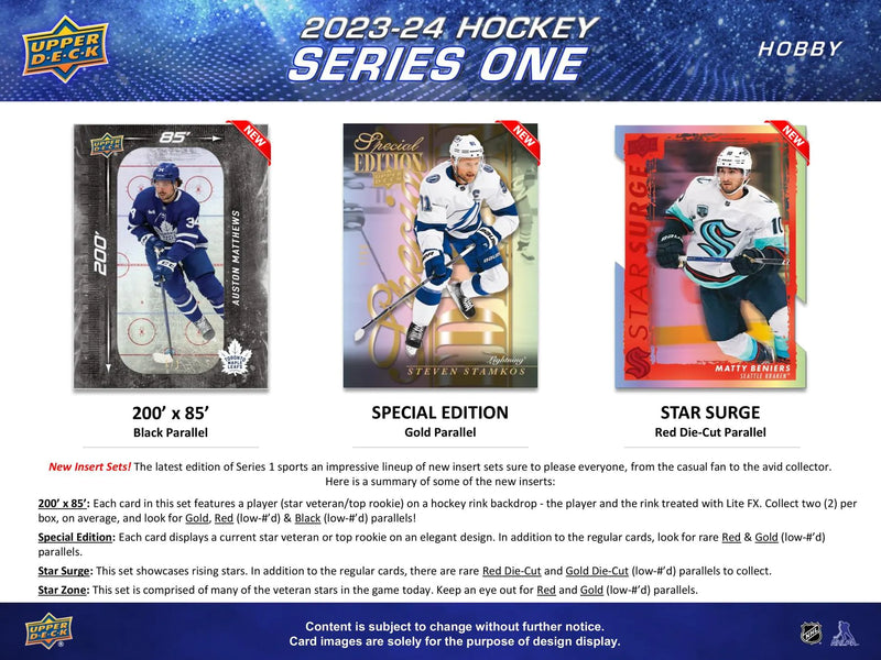 2023/24 Upper Deck Series 1 Hockey Hobby Pack