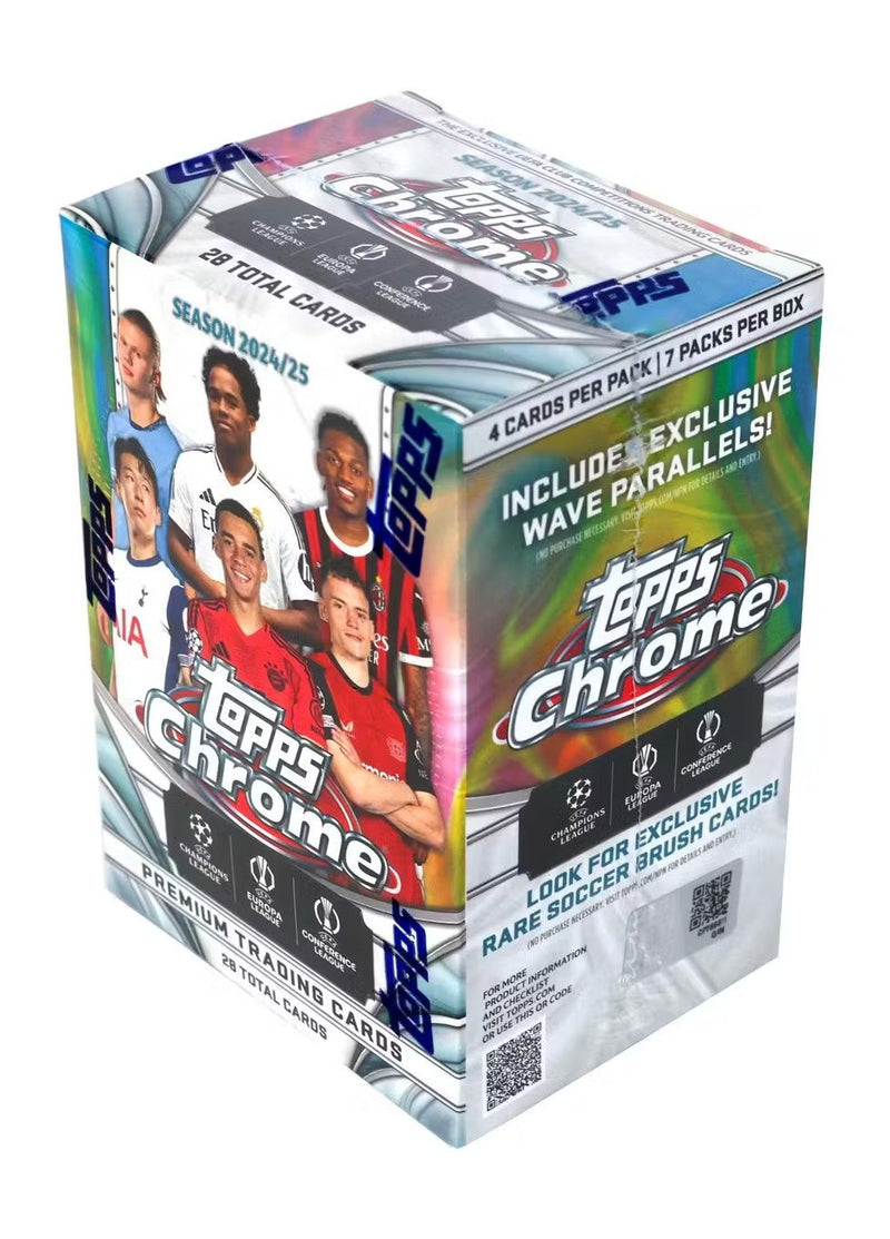 2024/25 Topps Chrome UEFA Club Competitions Soccer Blaster Box