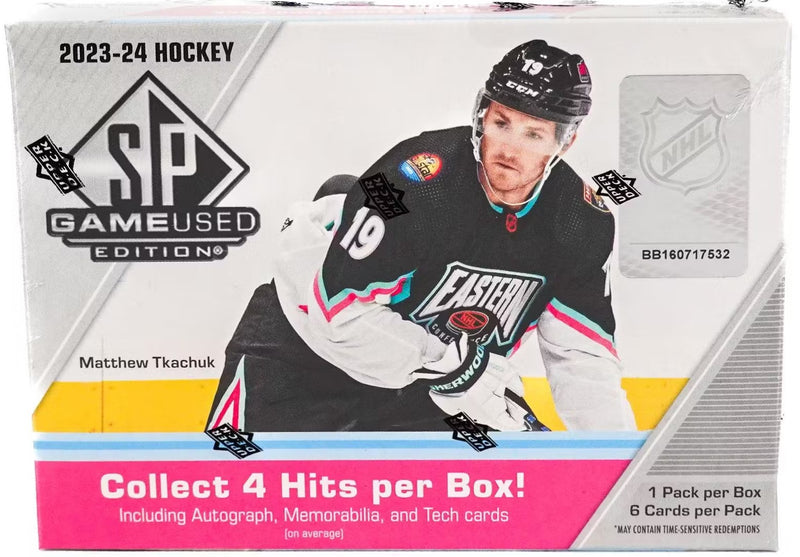 2023/24 Upper Deck SP Game Used Hockey Hobby Box