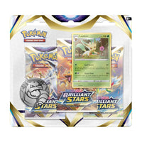 Pokémon Sword & Shield: Brilliant Stars 3-Pack Blister Leafeon
