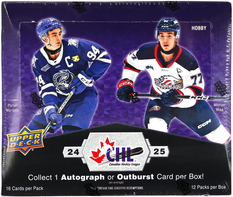 2024/25 Upper Deck CHL Hockey 20-Box Hobby Case