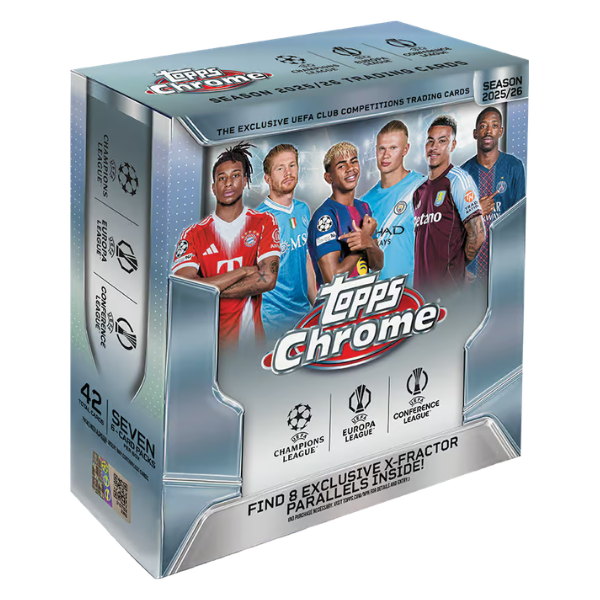 2025/26 Topps UEFA Champions League Chrome Soccer Mega Box