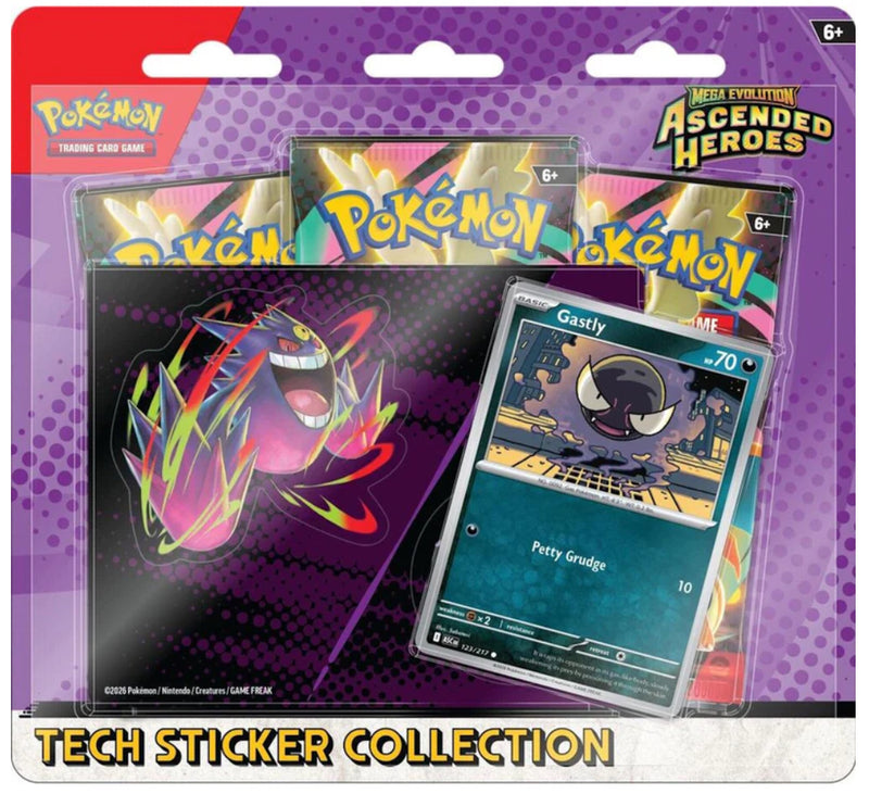 Pokemon TCG: Mega Evolution - Ascended Heroes Tech Sticker Collection (Mega Gengar/Gastly)