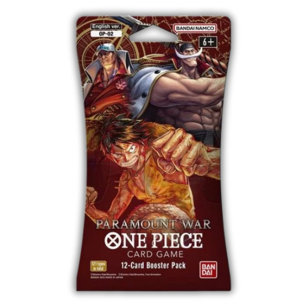 ONE PIECE Card Game OP-02 Paramount War Sleeved Booster Pack