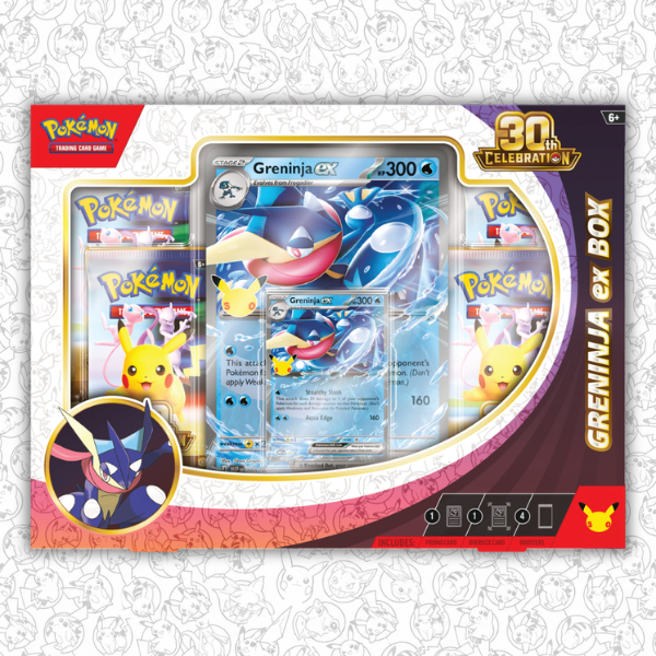 Pokémon TCG: 30th Celebration Pokémon ex Box - Greninja ex (September 16th)