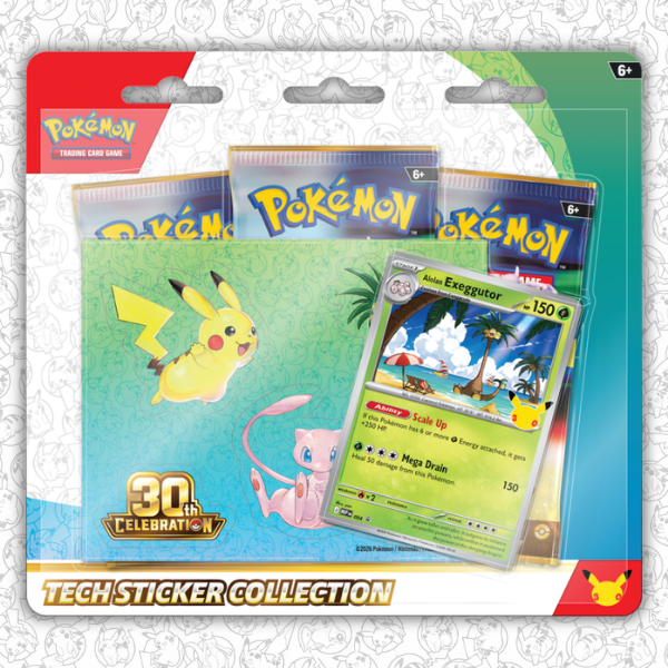 Pokémon TCG: 30th Celebration Tech Sticker Collection - Alolan Exeggutor (September 16th)