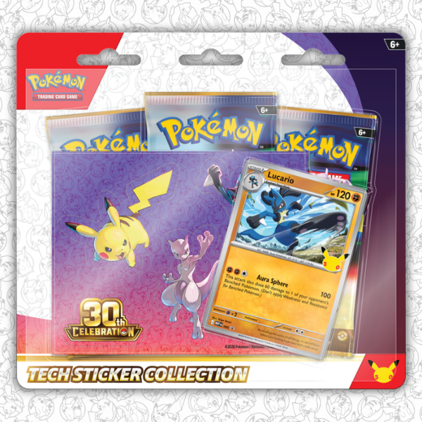 Pokémon TCG: 30th Celebration Tech Sticker Collection - Lucario (September 16th)