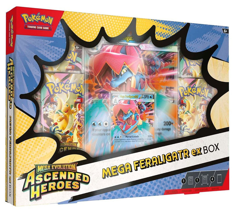 Pokemon: Mega Evolution - Ascended Heroes - Mega Feraligatr Ex Box