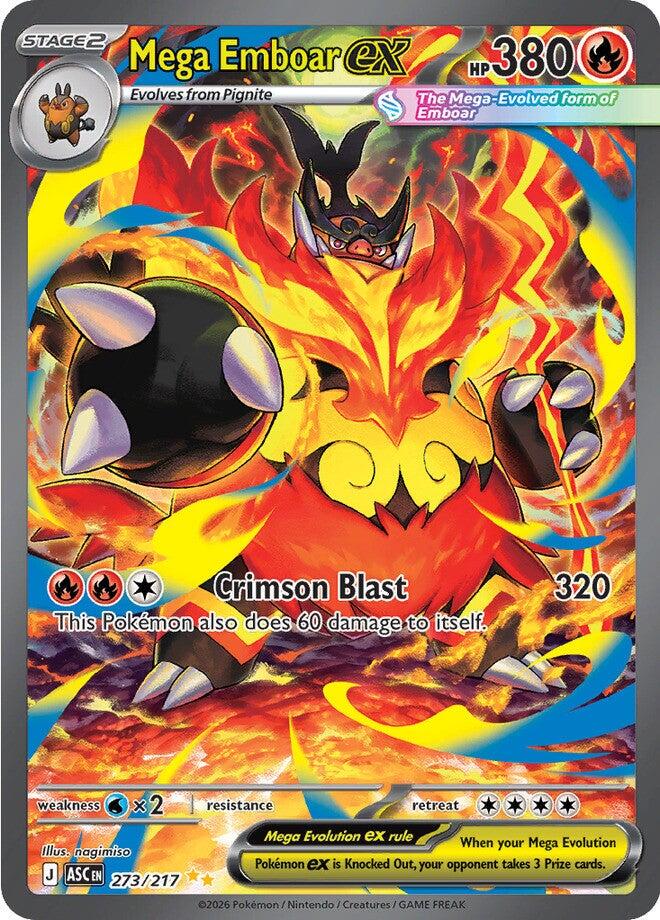 Pokemon: Mega Evolution - Ascended Heroes - Mega Emboar Ex Box