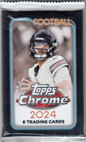 2024 Topps Chrome Football Retail Pack