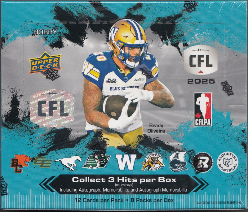2025 Upper Deck CFL Football Hobby Box