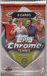 2024 Topps Chrome Tennis Hobby Pack