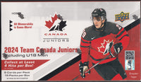 2024 Upper Deck Team Canada Juniors Hockey Hobby Box