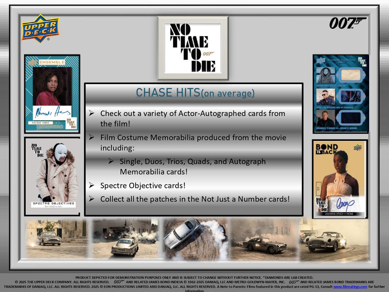 2025 Upper Deck James Bond No Time To Die 12-Box Hobby Case *CALL FOR PRICE*