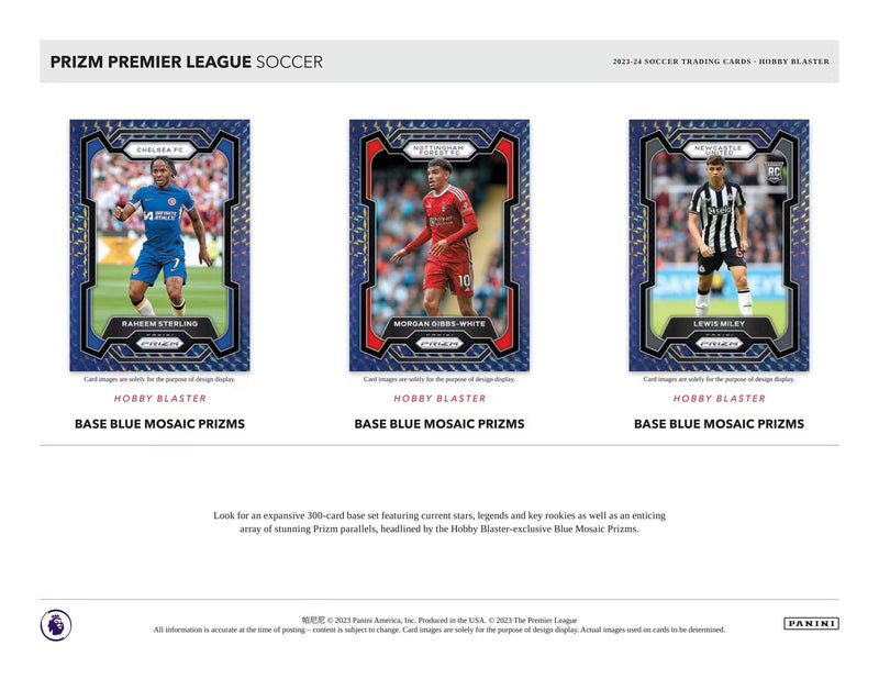 2023/24 Panini Prizm Premier League EPL Soccer Retail Pack