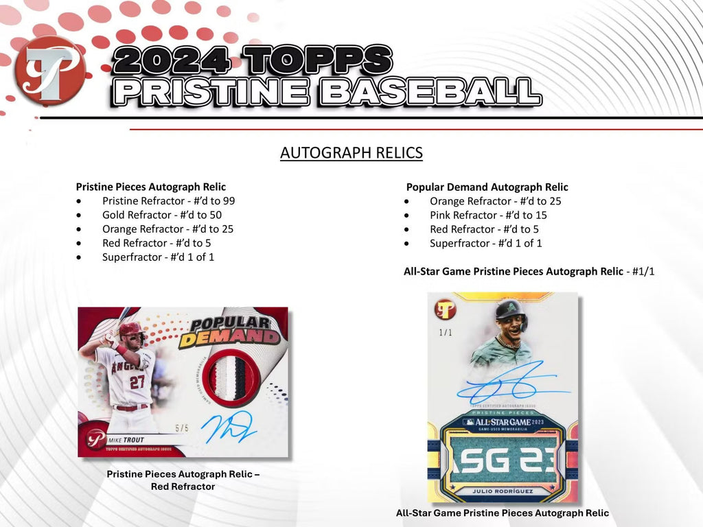 2024 Topps Pristine Baseball Hobby Box Maple Leaf Sports