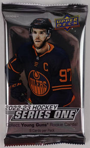2019-20 Upper Deck Series 1 Hockey Retail Box – Sealed, 24 Packs, 6+ Young Guns & Jersey Cards