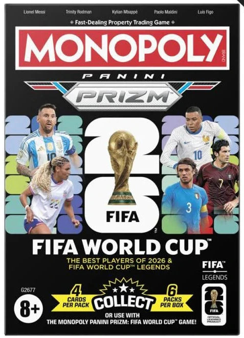 2026 FIFA World Cup Soccer Panini Prizm Monopoly Retail Pack