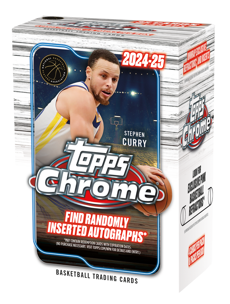 2024-25 Topps Chrome Basketball 8-Pack Blaster Box