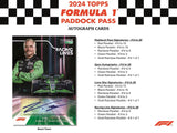 2024 Topps Paddock Pass Formula 1 Blaster Box