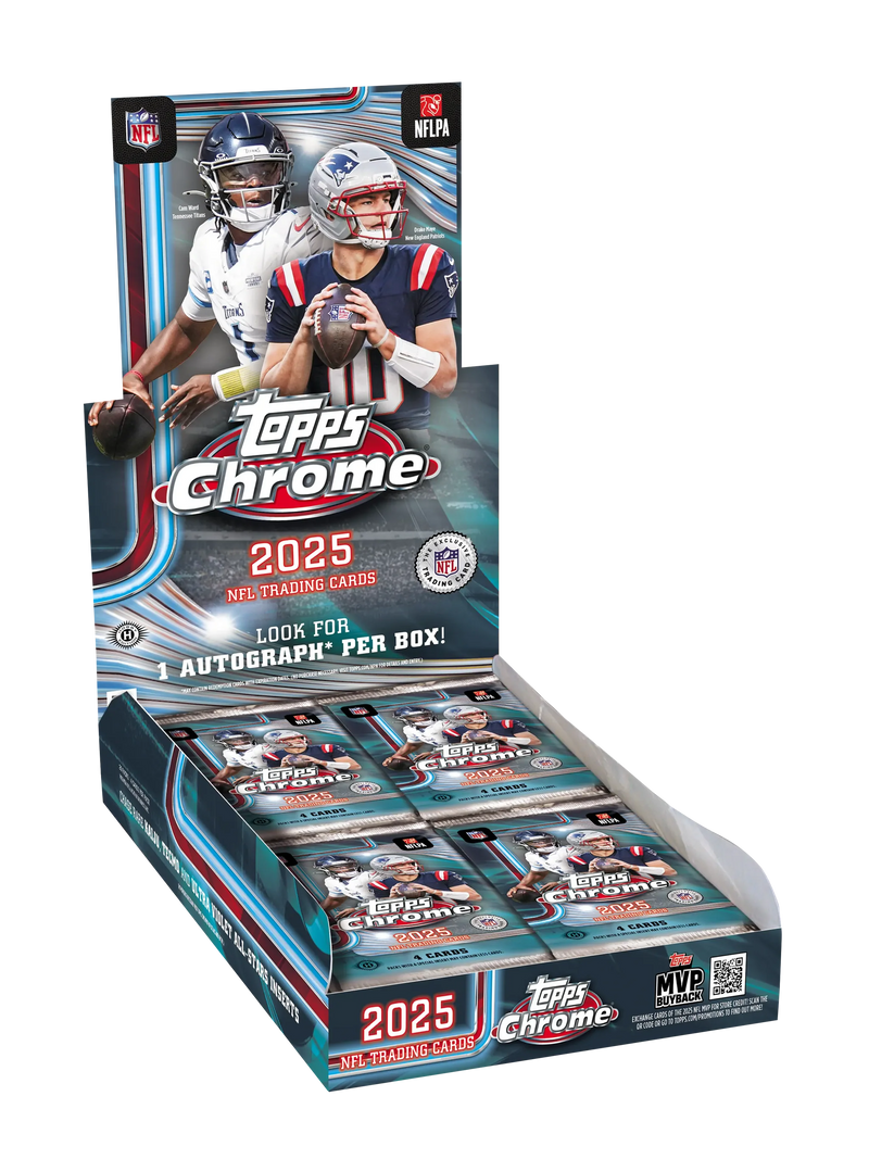 2025 Topps Chrome NFL Hobby Box