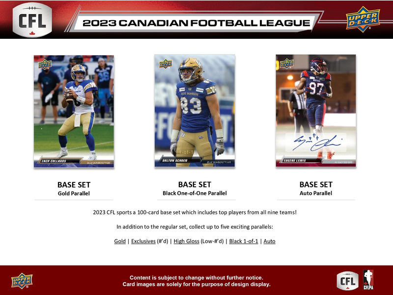 2023 Upper Deck CFL Football Hobby Pack