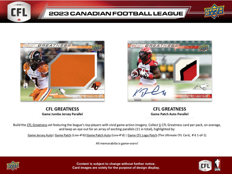 2023 Upper Deck CFL Football Hobby Pack
