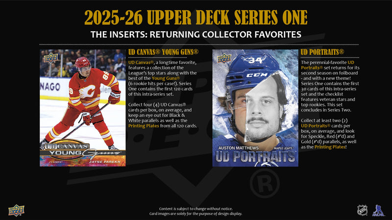 2025/26 Upper Deck Series 1 Hockey 12-Box Hobby Case