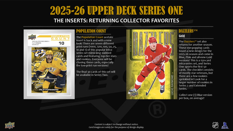 2025/26 Upper Deck Series 1 Hockey 12-Box Hobby Case