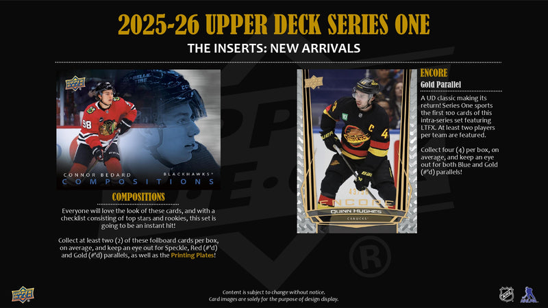 2025/26 Upper Deck Series 1 Hockey 12-Box Hobby Case
