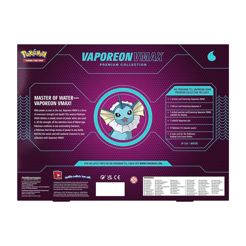 Pokémon Scarlet & Violet: Vaporeon VMAX Premium Collection