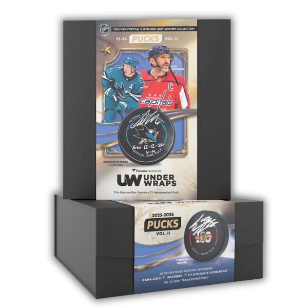 2025-26 Fanatics Under Wraps Autographed Hockey Puck Vol. 2