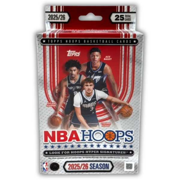 2025–26 Topps Hoops Basketball Trading Cards Hanger Box
