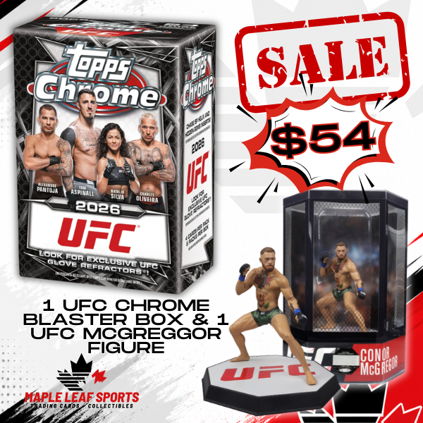UFC SALE Topps Chrome Blaster & Mcgreggor Figure