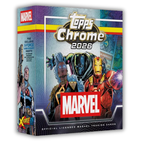 2026 Topps Chrome Marvel Comics 2026 Mega Box