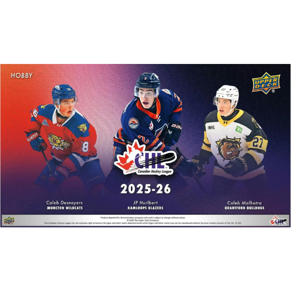 2025-26 Upper Deck CHL SP Game Used Hockey Hobby Box