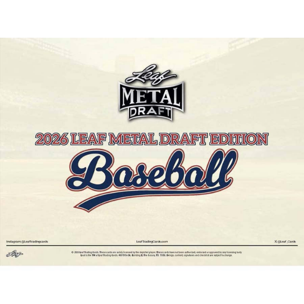 2026 Leaf Metal Draft Baseball Mega Jumbo Box