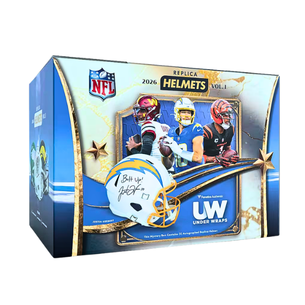 2026 Under Wraps Autographed NFL Replica Helmets Volume I - Single Mystery Box