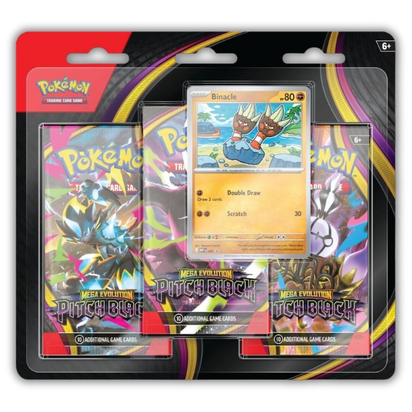 Pokémon TCG: Mega Evolution - Pitch Black 3 Pack Blister