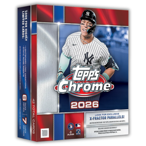 2026 Topps Chrome Baseball Mega Box (coming Soon)