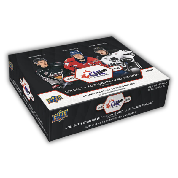 2025-26 Upper Deck CHL SP Game Used Hockey Hobby Box