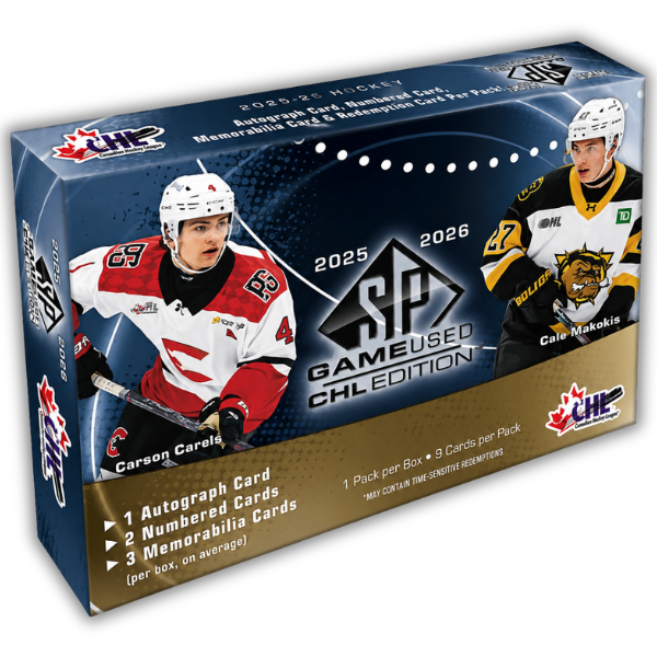 2025-26 Upper Deck SP Game Used CHL Hobby Box