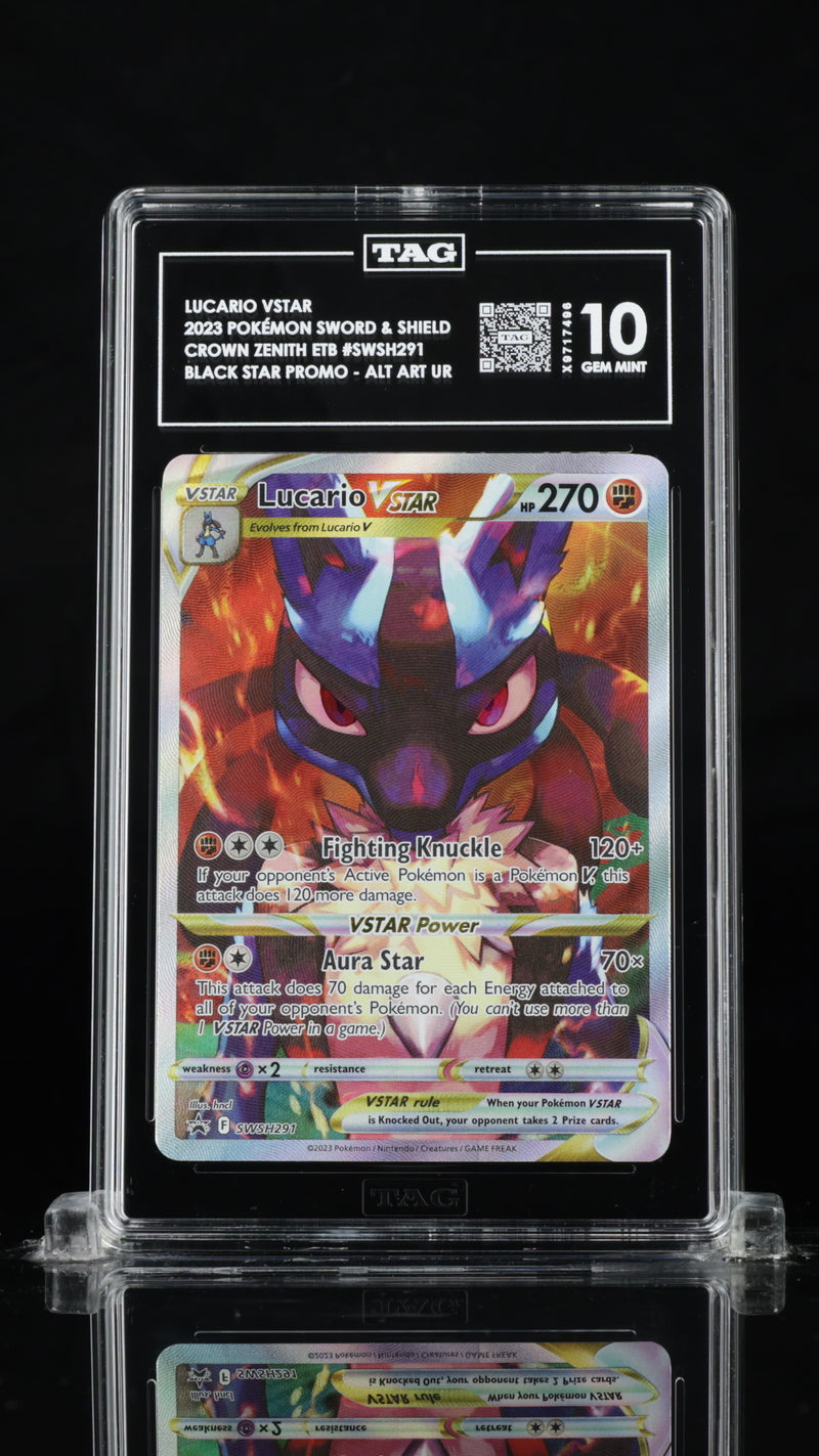 Lucario VSTAR - 2023 Pokémon Sword & Shield Crown Zenith Black Star Promos #SWSH291 TAG 10